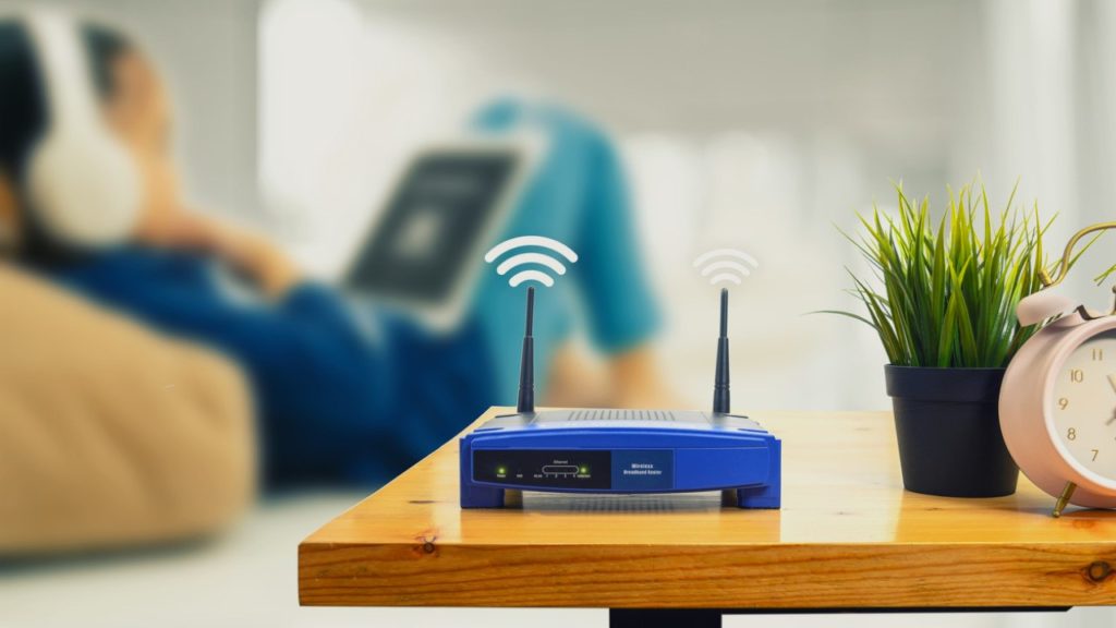 box internet sur un bureau